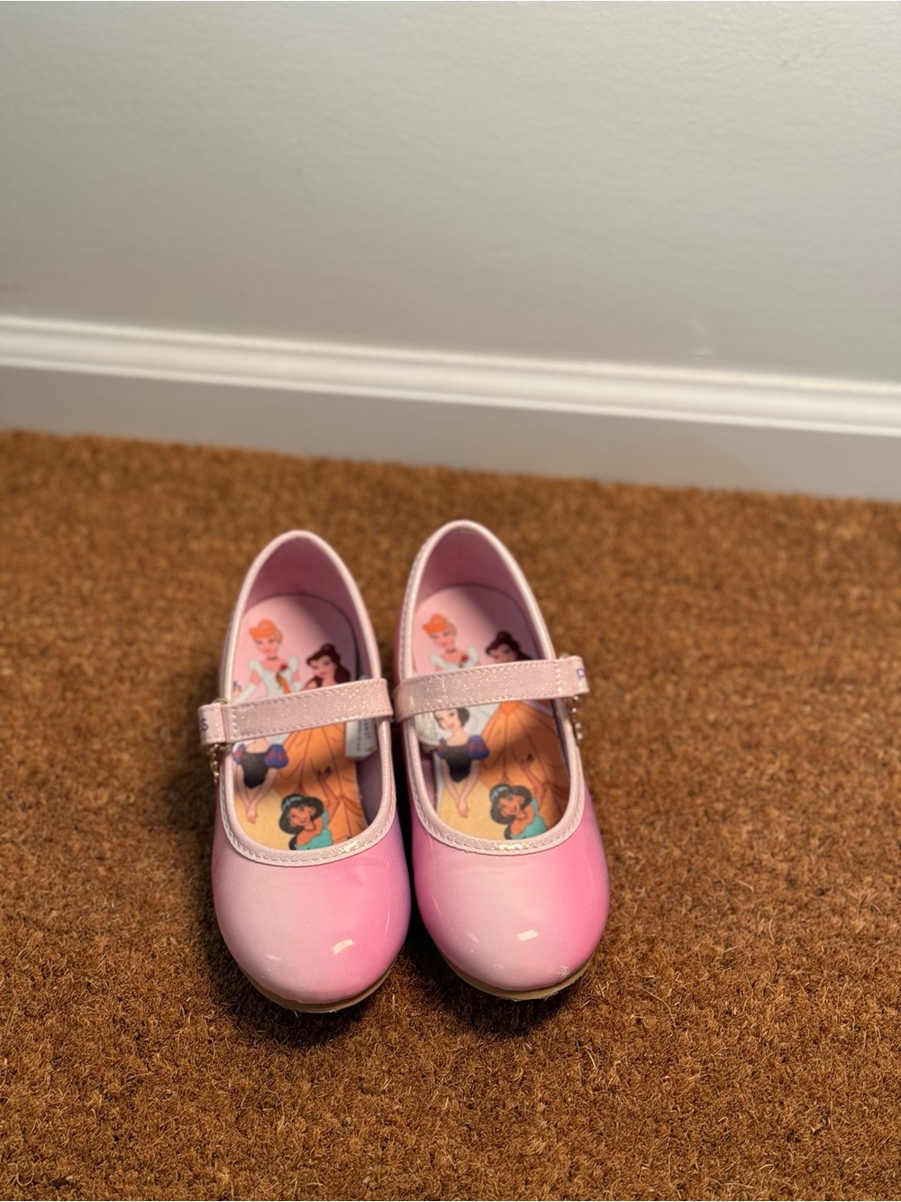 Girls' Pink Mary Jane Style Heels with Princess Insole
